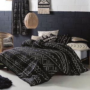 Mud cloth duvet cover